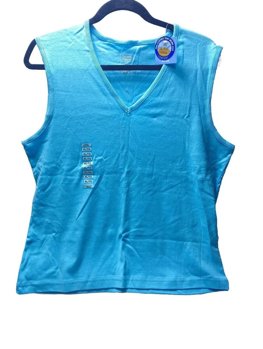 Denver Hayes Blue Sleeveless Shirt Size XL Brand New